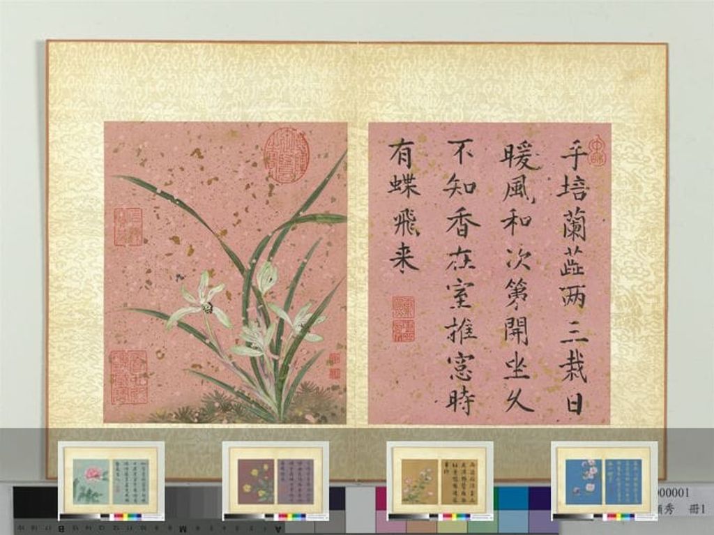 群芳撷秀册图预览图