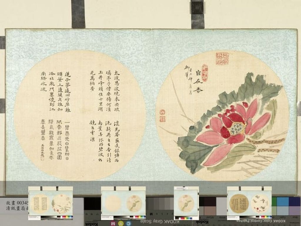 光绪御笔扇面册预览图