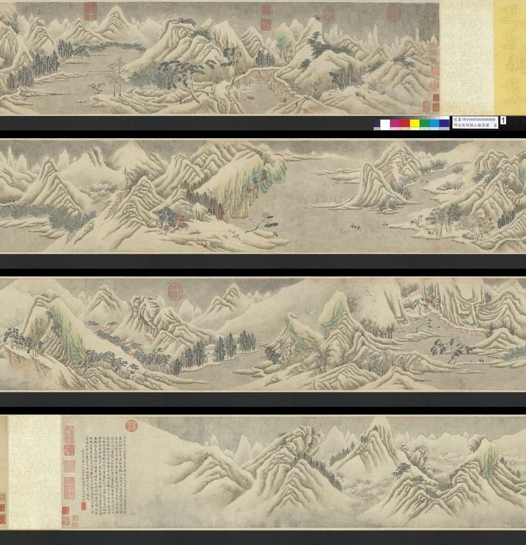 关山积雪图预览图