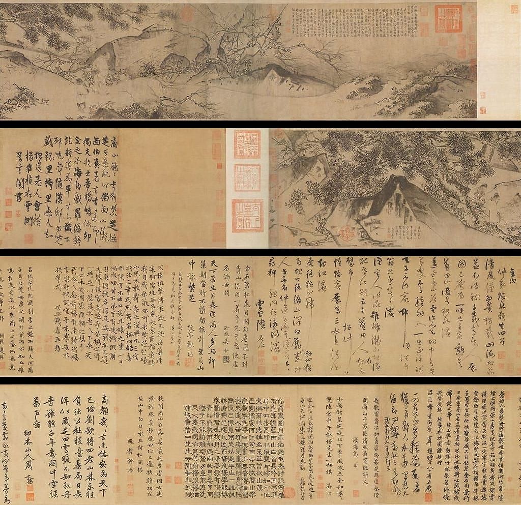 商山四皓图全卷预览图