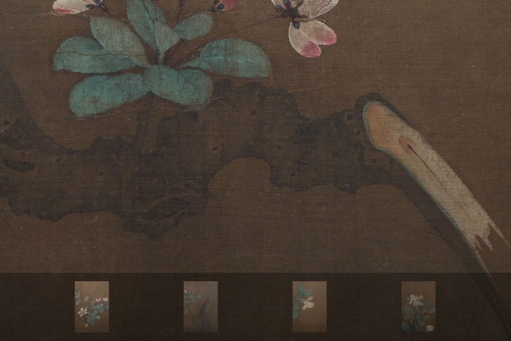宋人花卉四段图卷预览图