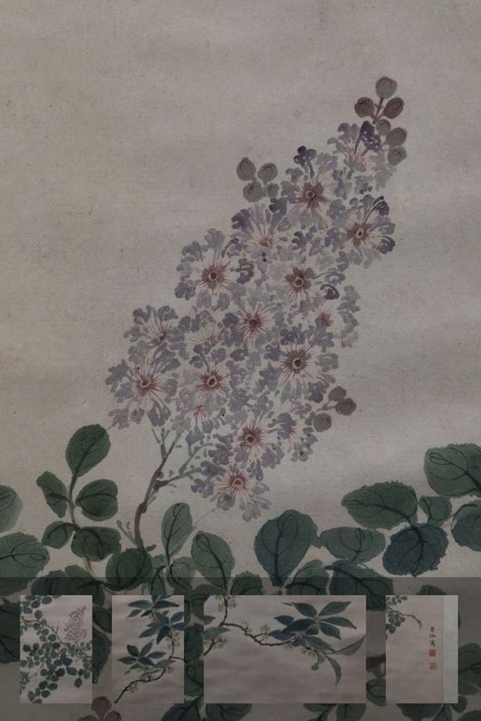 紫薇桂花图轴预览图