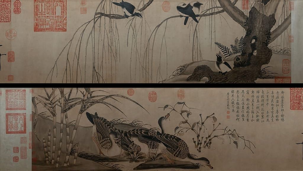 柳鸦芦雁图预览图