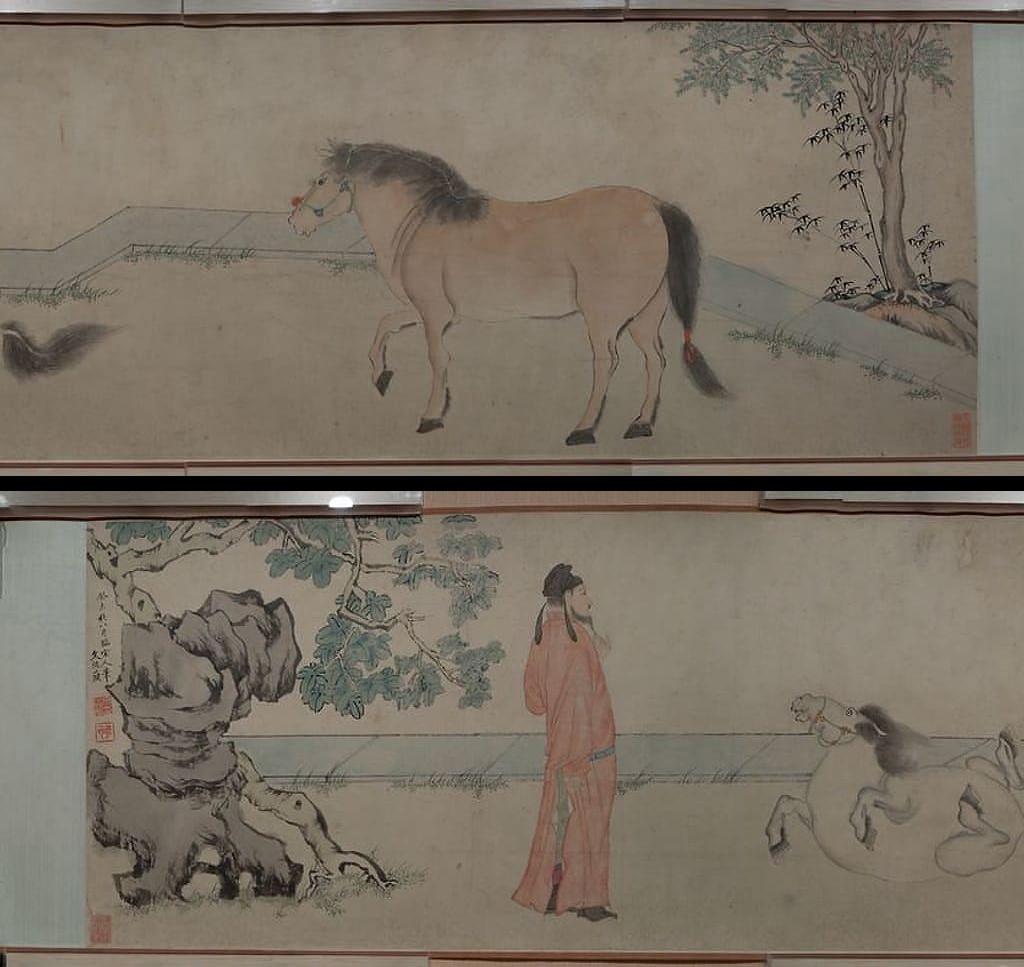 临宋人人马图卷缩略图