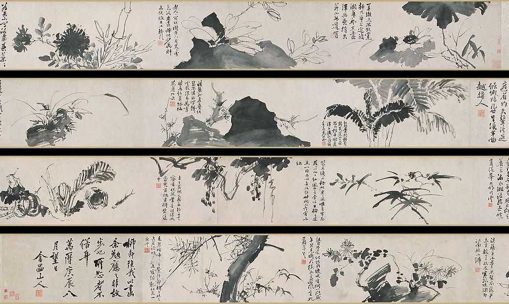 花果鱼蟹图卷预览图