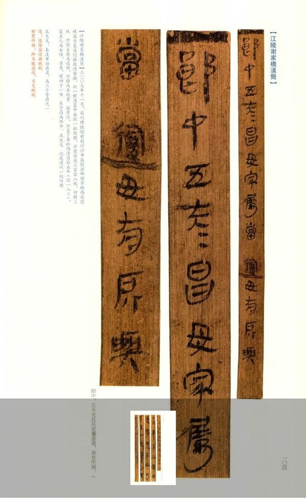 江陵谢家桥汉简预览图
