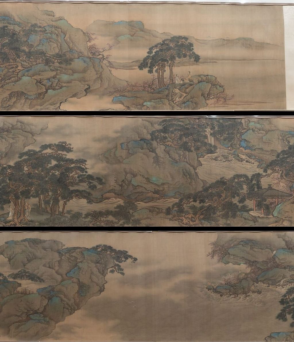 松涛怪石图卷预览图