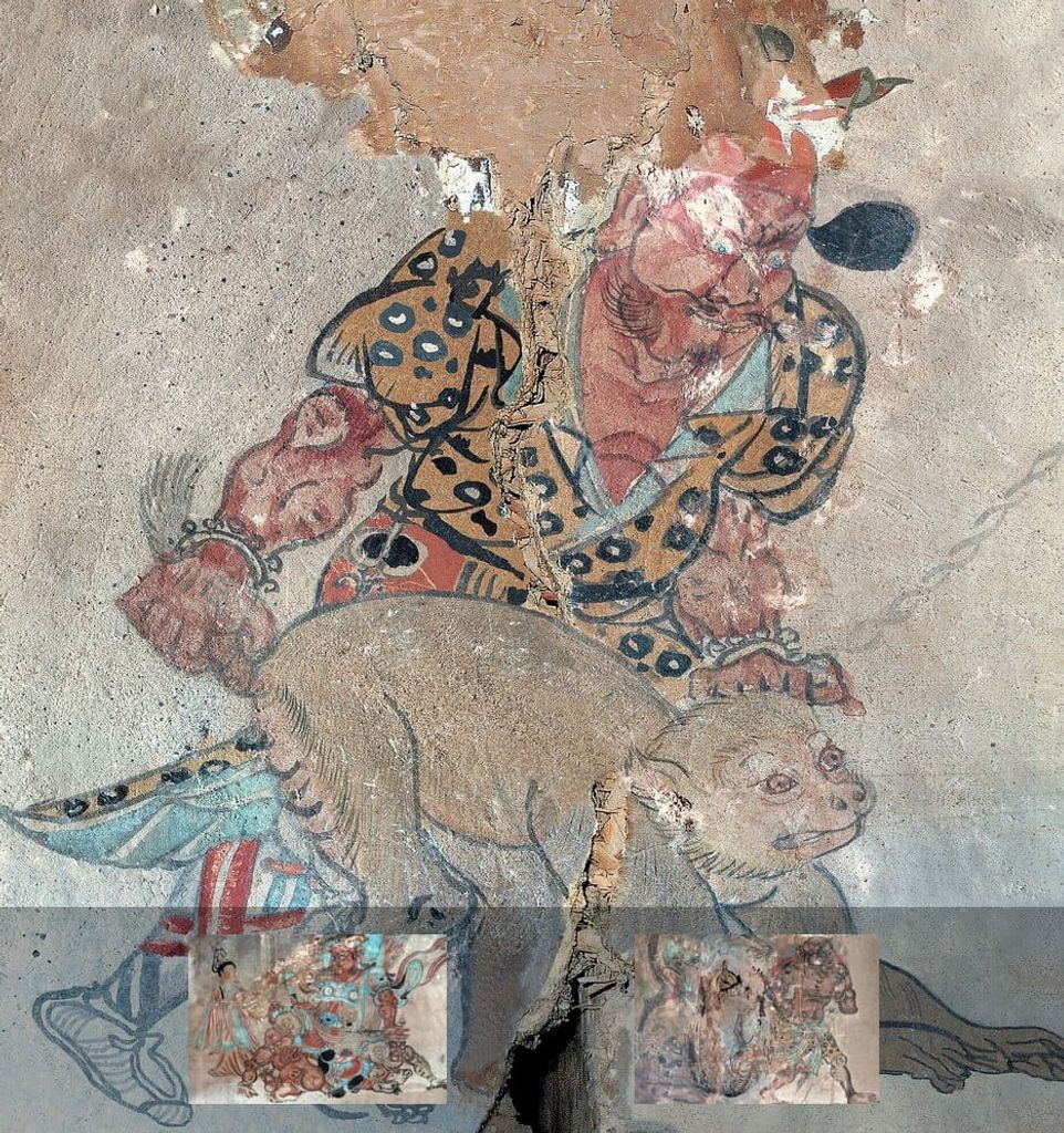 五台山佛光寺天王图缩略图