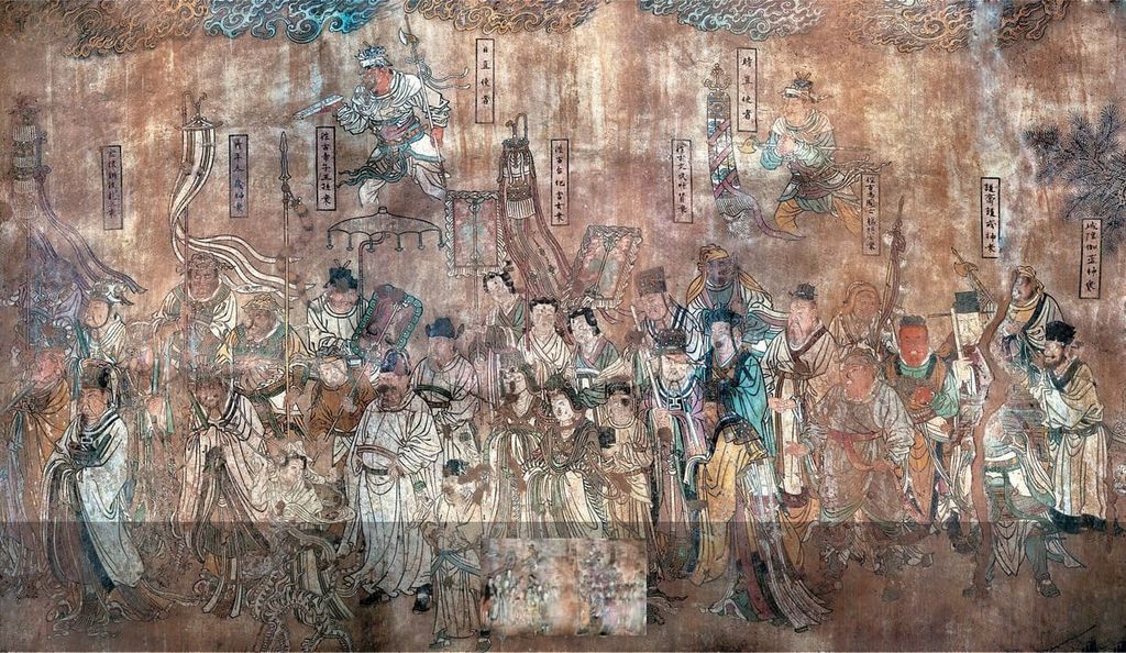 稷山青龙寺腰殿南壁下隅全图预览图