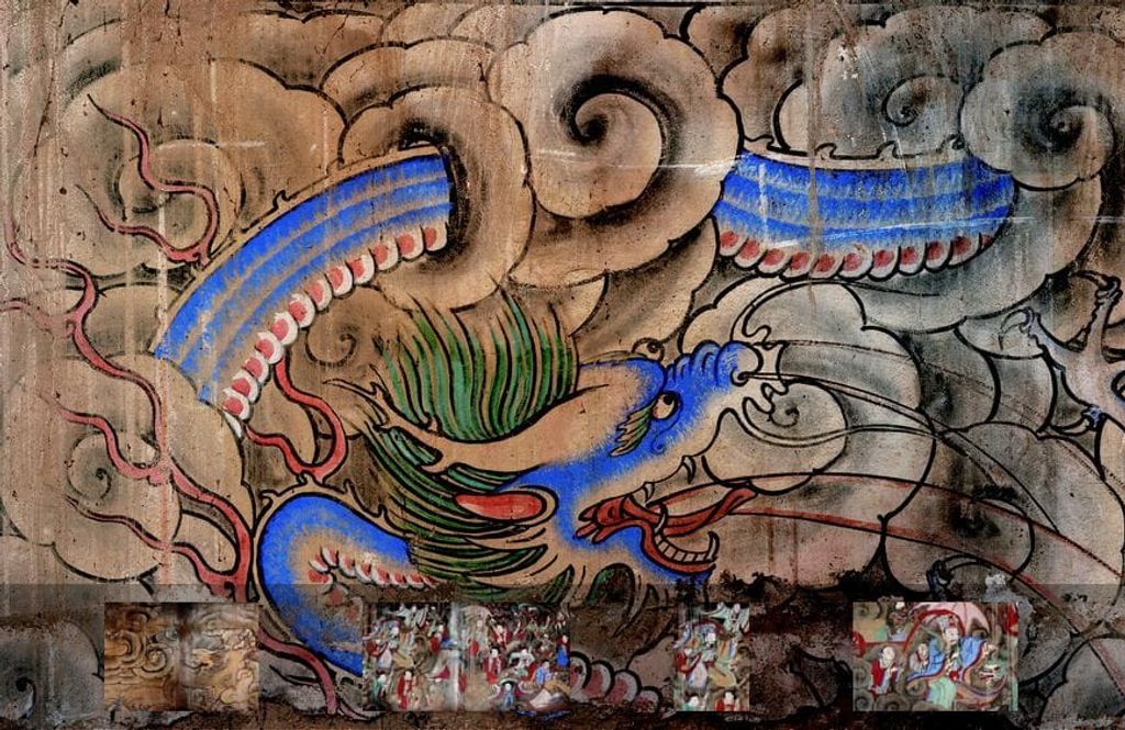 宁武南屯龙王庙西墙壁画预览图