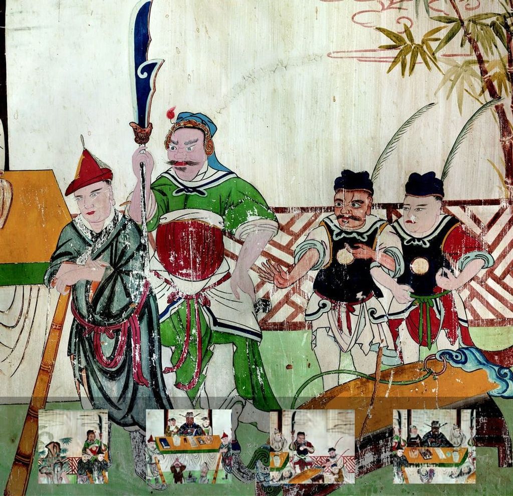 河曲岱岳庙包公殿壁画预览图