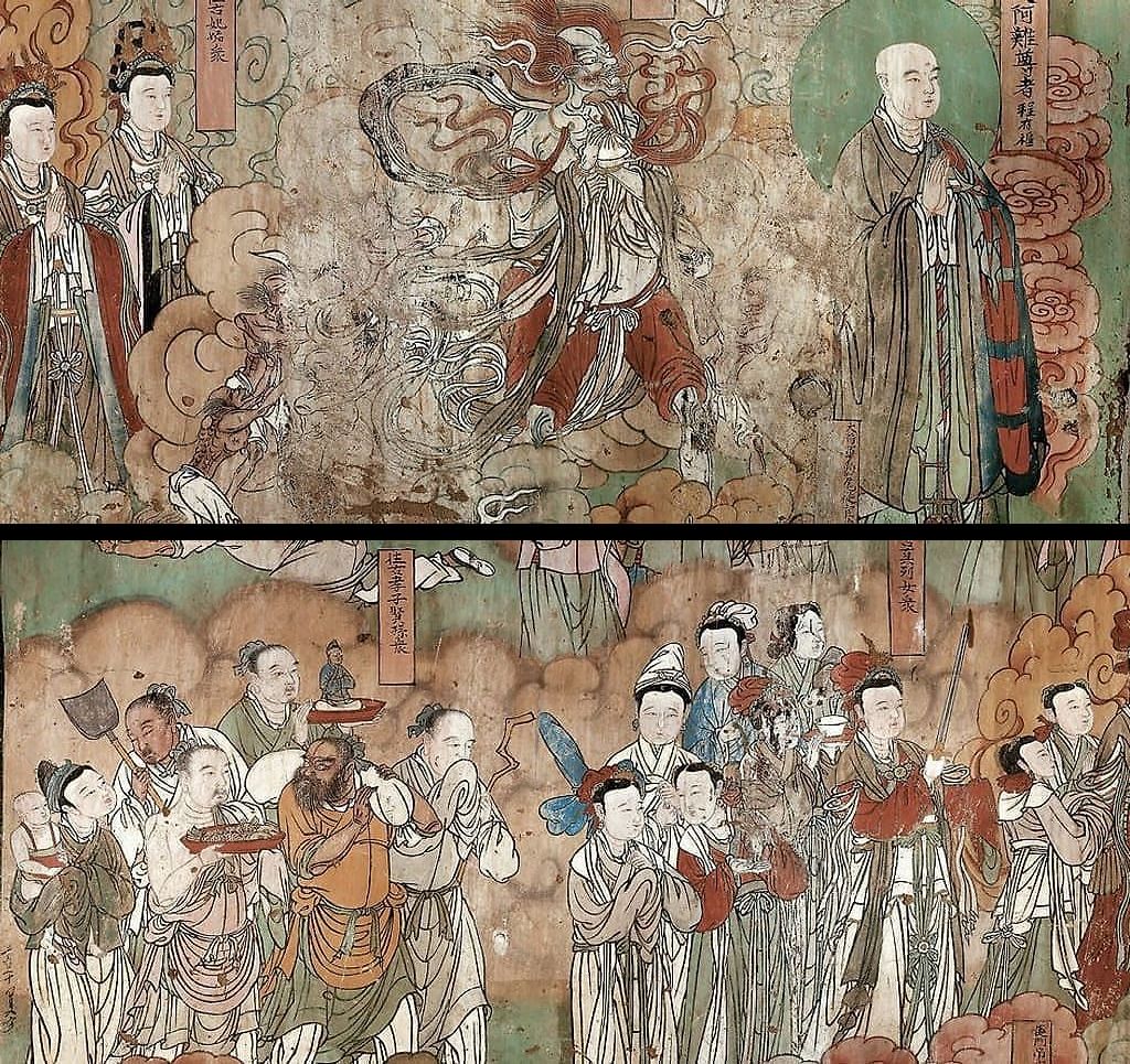 繁峙公主寺阿难尊者僧众图预览图