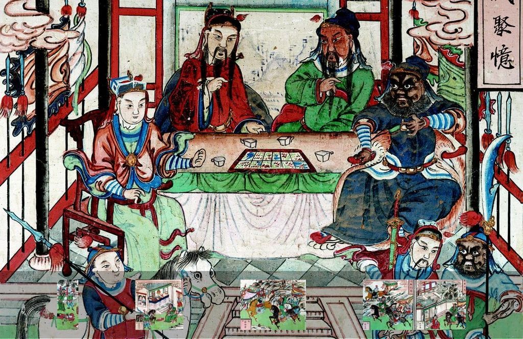 河曲岱岳庙关帝殿西墙壁画缩略图