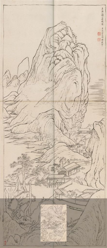 摹吴历湖山春晓图预览图