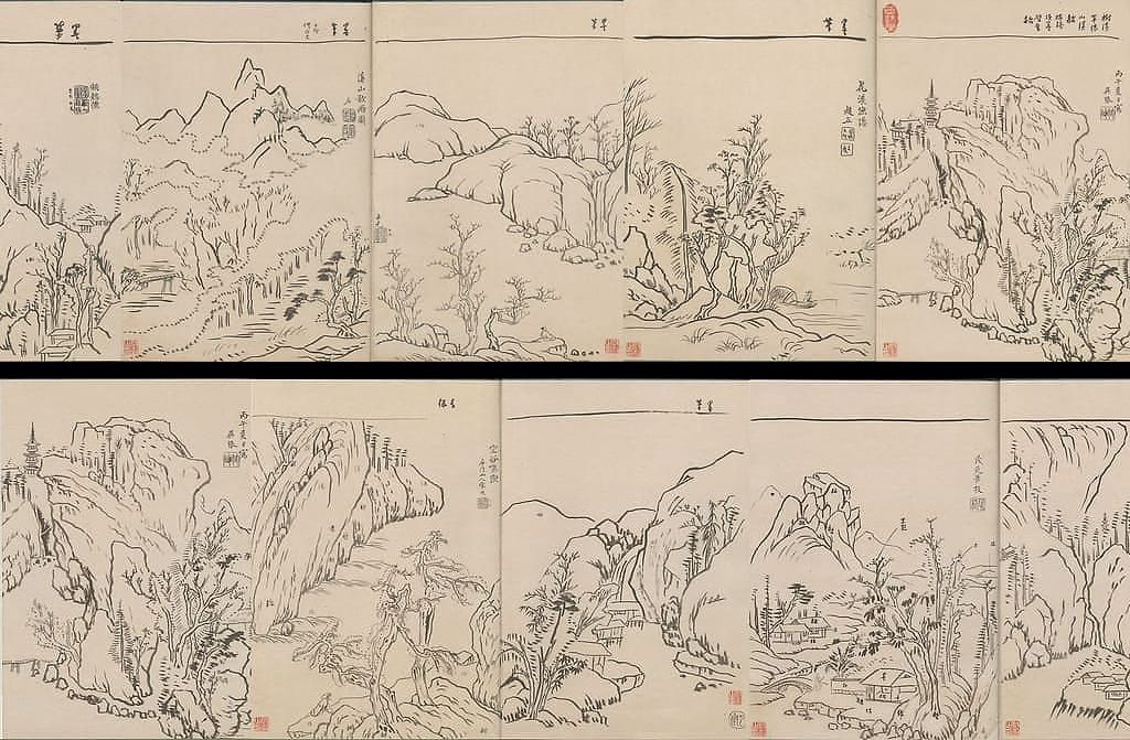摹明人山水缩略图