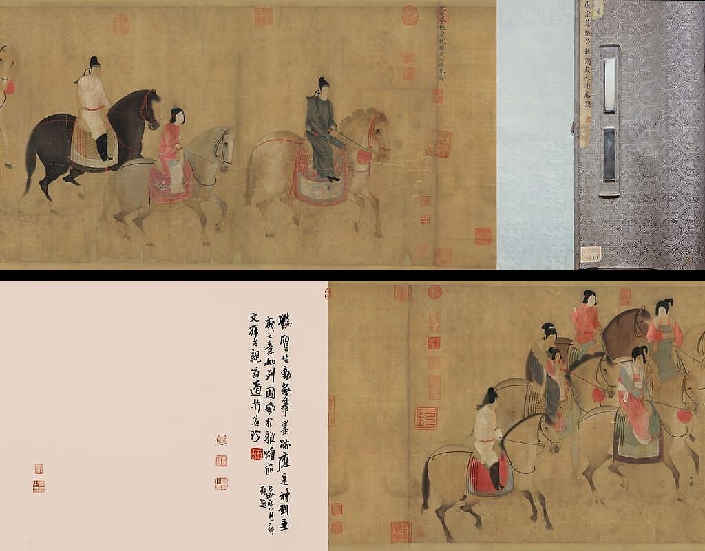 摹张萱虢国夫人游春图预览图