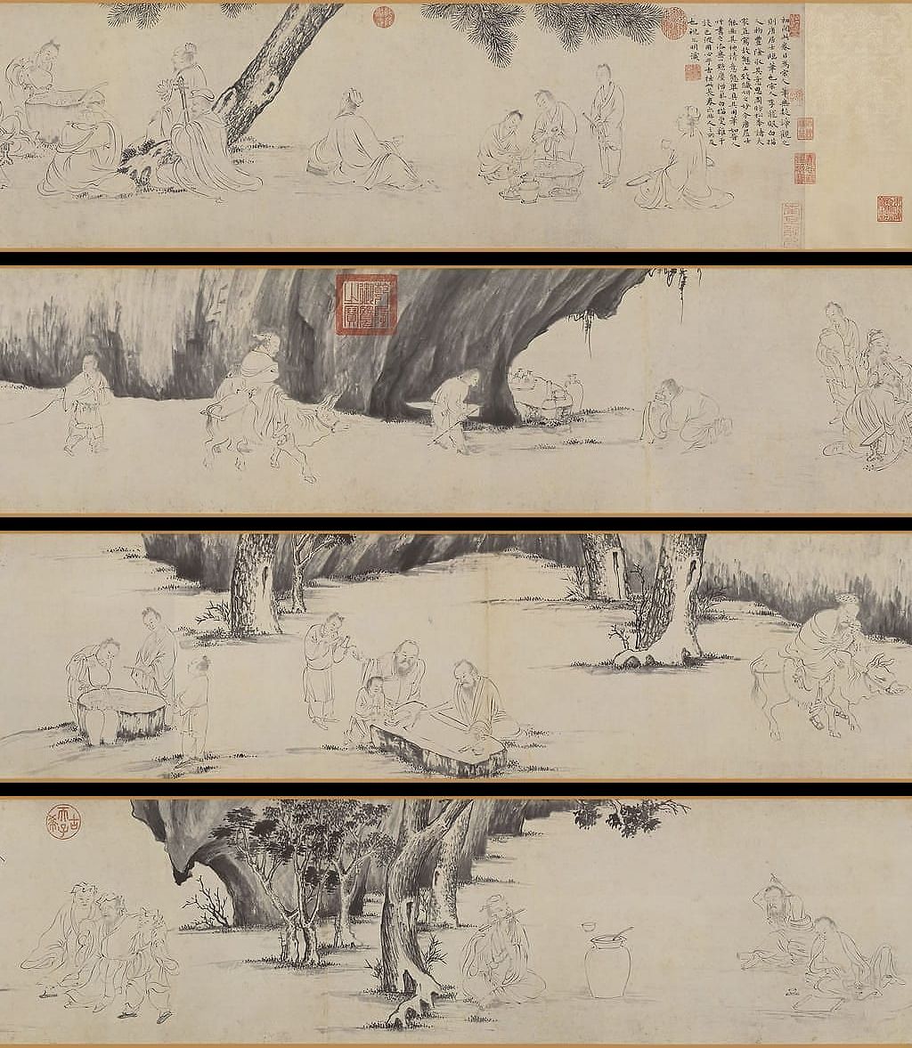 临李伯时饮仙图预览图