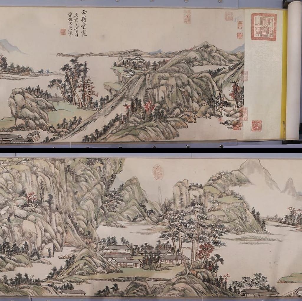 西岭云霞图卷缩略图
