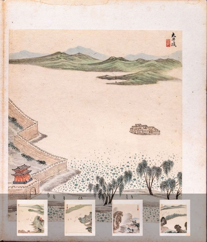 名胜十八景图册缩略图