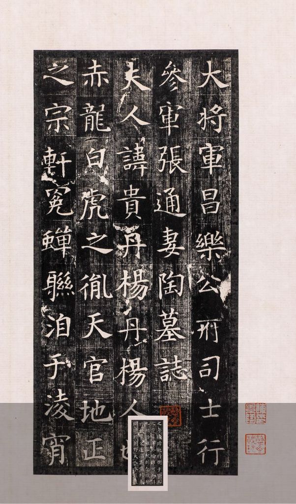 张通妻陶贵墓志(清晚期初出土拓本)预览图