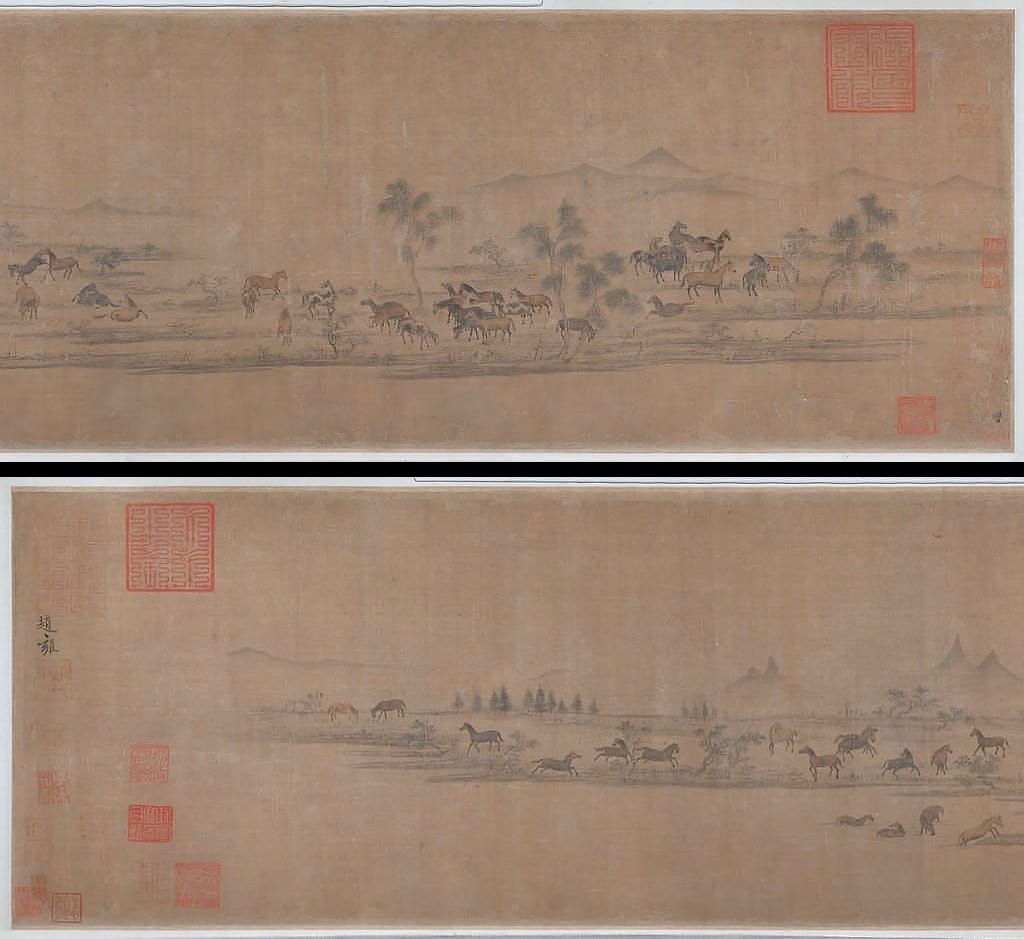 沙苑牧马图卷缩略图