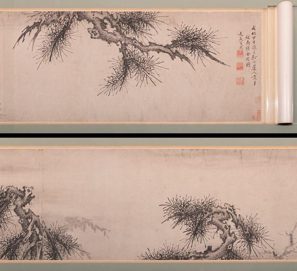 苍松图卷预览图